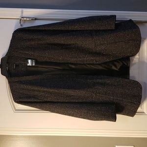 torrid Black & Silver Tweed Open Blazer